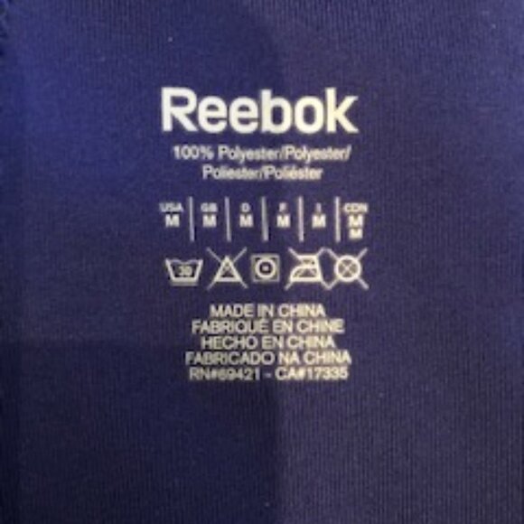 Reebok Athletic Activewear Racer Back Tank Top w Sewn in Bra Cobalt Blue Size M - Picture 4 of 4
